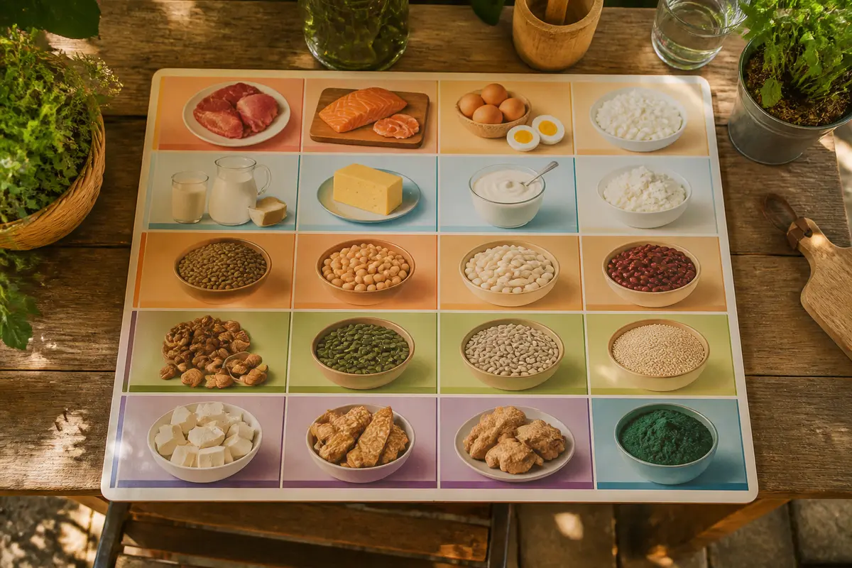 Tableau aliment protéine PDF : Liste complete des meilleurs aliments